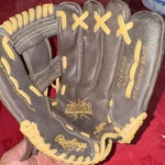 Rawlings Highlight H105IBR 10.5" Leather Glove Brown Yellow Baseball Softball. Fixed Price $35.00.