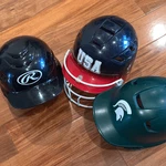 Easton Rawlings Blue And Black Youth Baseball Softball Helmet Various Sizes. Fixed Price $25.00.
