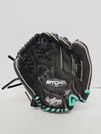 Rawlings Storm Ball Glove ST1100FPM 11" Leather Shell Black & Teal Right Handed. Fixed Price $15.99.