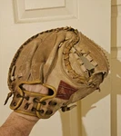 Rawlings MJ77T Johnny Bench Catchers Mitt Glove Deep Well Pocket Orange Size 33. Fixed Price $29.99.
