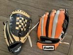 Rawlings Franklin Youth Baseball Gloves. Left Hand- Right Throw. Fixed Price $9.99.