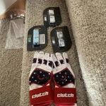 Clutch Baseball Gloves Size Small, And 3 Batting Grips.. Fixed Price $50.00.