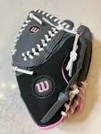 Wilson WTA01RB15B5105P Pink & Gray Youth 10.5" Baseball Glove/ Mitt Right Handed. Fixed Price $15.99.