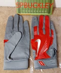 Nike Vapor Elite Adult Xxl Baseball Batting Gloves, PGB444, Nwt, Red / Grey. Fixed Price $34.99.