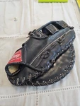 Vintage Rawlings Baseball Glove Mitt Black Leather RFM37B. Fixed Price $29.99.