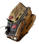 Rawlings RBG4 Leather Baseball Glove Right Hand Throw 13 Rht Brown Black. Fixed Price $19.99.