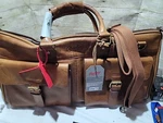 Rawlings Frankie Leather Duffle Bag Cognac Luggage Travel Weekender. Fixed Price $332.50.
