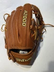 Wilson A2000 11.5 Brown Leather Baseball Glove Right Hand Finger. Fixed Price $150.00.