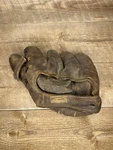 Vintage 1940 Nokona Baseball Glove Leather 5 Finger Rht Brown Usa. Fixed Price $40.00.