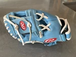 Rawlings Blue Leather Youth Baseball Glove H105ICBWQ 10.5" Never Used For Lht. Fixed Price $15.00.