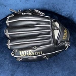 Wilson Mini-pro 2192 Left Handed Catch X Right Throw Youth Baseball Glove. Fixed Price $10.00.