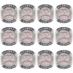 Zzxzjw 12 Pcs Baseball Championship Ring Trophy Award Gift Tournament. Fixed Price $116.08.