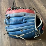 Easton Stars & Stripes 11.5" Game Ready Blue Red Leather Baseball Glove. Fixed Price $39.99.