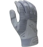 Miken Batting Gloves White Grey Adult Xl Baseball Softball Pro Extra Large. Fixed Price $29.99.