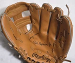 Rawlings Cal Ripken Jr. RBG158 9" Brown Leather Baseball Glove Deep Well Pocket. Fixed Price $20.50.