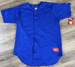 Rawlings Mens Baseball Jersey 48 Blue Mlb Authentic Softball Adult Blank Custom. Fixed Price $39.99.