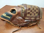 Wilson A2791 12" Tom Glavine Leather Baseball Glove For Right-handed Thrower. Fixed Price $28.00.