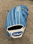 Wilson A2000 1786 11.5 Blue White Infield Baseball Glove Right Hand Throw. Fixed Price $235.00.