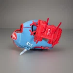 St. Louis Cardinals Youth Baseball Glove, Official Rawlings Ages 7-9 Blue/red. Fixed Price $25.99.