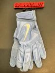 Nike Alpha Huarache Elite Batting Gloves Baseball Blue Leather CV0720-431. Fixed Price $54.00.