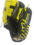 Franklin Ready To Play 9" Baseball Softball Glove Black Yellow Hand Formed Pock. Fixed Price $6.65.