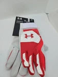 Under Armour Ua Clean Up Batting Glove Red White Men Size Small Nwt. Fixed Price $24.97.