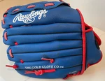 Rawlings Youth Baseball Glove Blue With Red Stitching Troy Tulowitzki Model Vguc. Fixed Price $14.17.