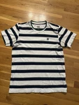 Adidas Skateboarding Trefoil Striped Shirt Mens Medium White Green. Fixed Price $24.99.