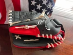 Rawlings Baseball Glove 11.5" Black Red PL115G Players Series Left Hand Throw. Fixed Price $19.50.