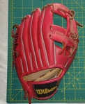 Wilson's Mini-pro A2190 Right Hand Throw T-ball Glove. Fixed Price $13.00.