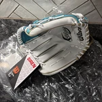 Wilson Siren A500 12.5 Inch Youth Outfield Baseball Glove Left Hand Throw Teal. Fixed Price $58.98.