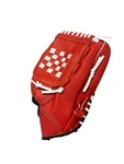 Baseball Glove Youth Size 11.5'' Right Hand Throw Red White Faux Leather. Fixed Price $26.59.