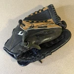 Louisville Slugger LS1152 Black Baseball Glove 11.5 In Right Bruise Guard Palm. Fixed Price $15.00.