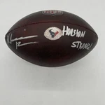 Nico Collins Signed Practice-used Wilson Nfl Ball Inscribed Houston Strong!. Fixed Price $349.95.