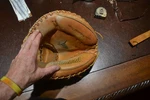 Catchers Glove Right Handed Diamond Baseball Mitt Vtg D6000 Throw Cowhide. Fixed Price $19.99.