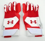 Under Armour Clean Up Batting Gloves Men's Small Red/white Textured Palm. Fixed Price $18.85.