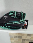 Rawlings Elite 11.75" Black Teal Leather Baseball Glove Right Mlb Pro Design. Fixed Price $93.00.