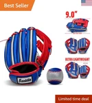 Franklin Sports Air Tech Foam Baseball Glove & Set - Youth 9" Right Hand. Fixed Price $32.28.