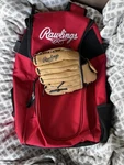 New Rawlings 1/2 Inch Leather Baseball Glove Mitt Rht MPL105NA With Backpacks. Fixed Price $36.99.