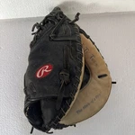 Rawlings Catchers Mitt Glove RCM30TMD 33 Lite Toe Rht Black Tan Leather. Fixed Price $54.95.