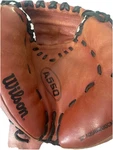 Wilson A550 32" Catcher's Mitt Black Brown Leather Baseball Glove A05RB20DCM Rht. Fixed Price $56.00.