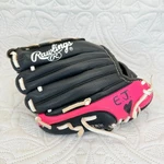 Rawlings 9" Teeball Glove PL91PB Pink Black Rht Beginner Baseball Softball. Fixed Price $10.95.