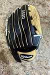 Wilson A500 Siren 12.5" Fastpitch Youth Softball Glove Lft Black/tan New No Tags. Fixed Price $37.00.