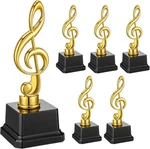 Pcs Small Gold Music Trophies 6.7 Inch Plastic Note Awards Team Prize Gift. Fixed Price $41.00.