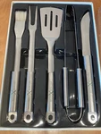 Heavy Duty 5 Piece Decade Club Bbq Grill Set - All Metal New In Box!. Fixed Price $15.00.