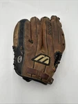 Mizuno Mfr 1404 14" Soft Leather Conditioned Glove Right Hand Throw Tartan Web. Fixed Price $35.00.