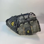 Wilson A0702 ST125 Ecco Leather Baseball Glove 12.5" Rht Pitcher Black Grey Web. Fixed Price $12.00.