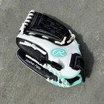 Rawlings Inch Fastpitch Softball Glove Lht FP110BW Black White Teal. Fixed Price $22.40.