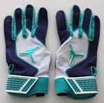 Nike Jordan Fly Elite Batting Gloves Men's Large Grape Ice/new Emerald/white. Fixed Price $53.95.