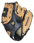 Wilson Right Hand Baseball Glove 11" Black Brown A2451 Leather Rh Throw Broke In. Fixed Price $15.29.